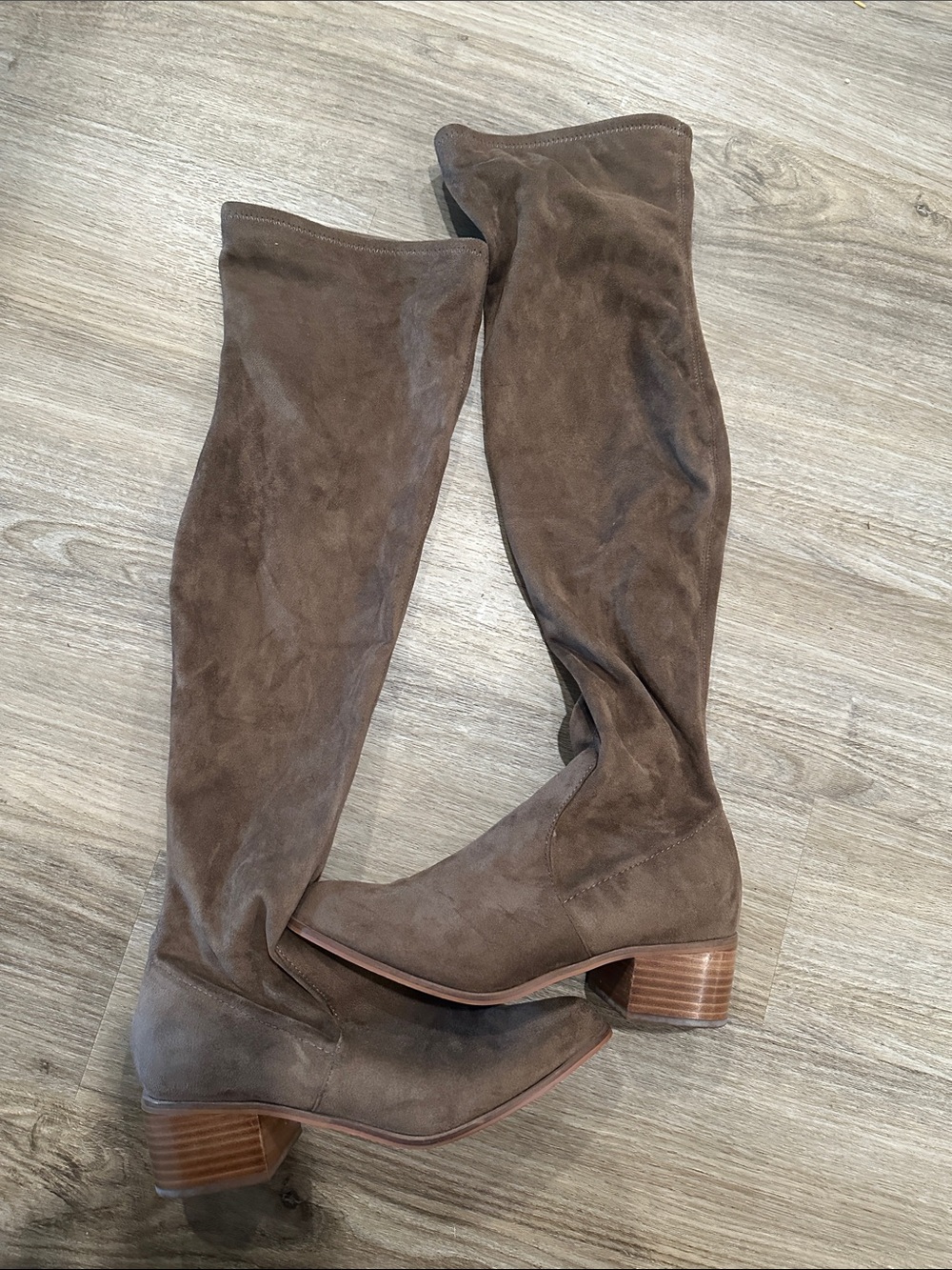 Steve Madden- Sadie Women's Over-the-Knee Suede Boots in Brown